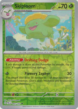 Skiploom : PALDEA EVOLVED (Reverse holo) - 002/193