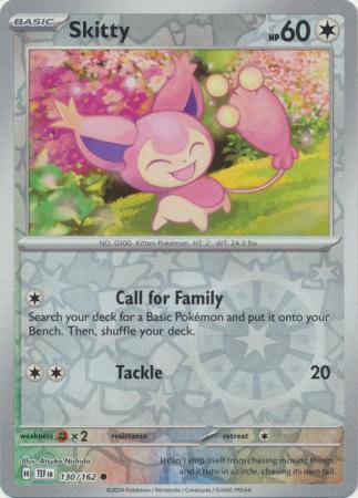 Skitty : TEMPORAL FORCES (Reverse holo) - 130/162