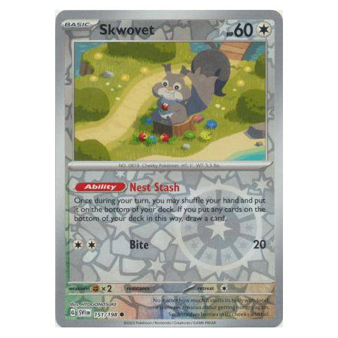 Skwovet : SCARLET & VIOLET BASE (Reverse holo) - 151/198