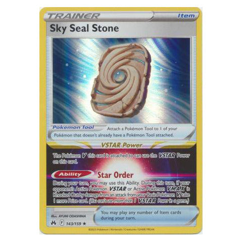 Sky Seal Stone : CROWN ZENITH (Holo) - 143/159
