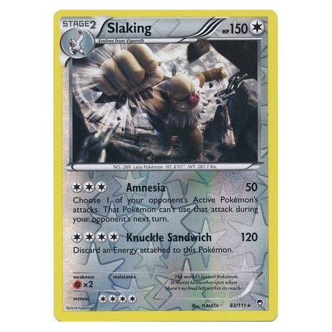 Slaking : FURIOUS FISTS (Reverse holo) - 83/111