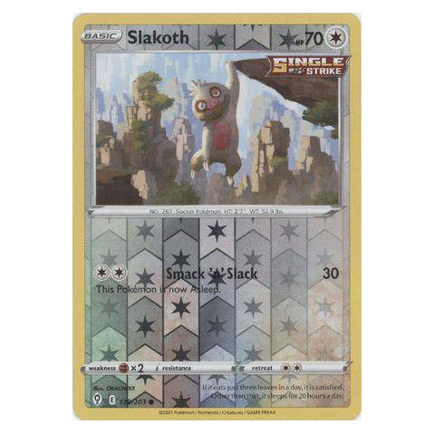 Slakoth : EVOLVING SKIES (Reverse holo) - 129/203