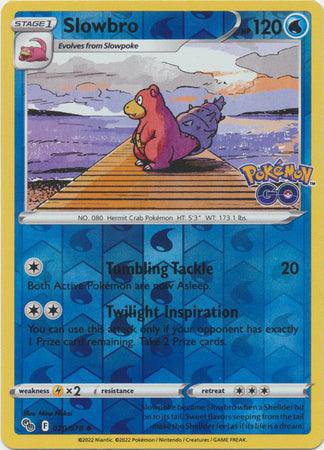 Slowbro : POKEMON GO! (Reverse holo) - 020/078 - Lockett Labs UK