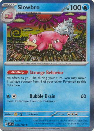 Slowbro : SCARLET & VIOLET BASE (Holo) - 043/198 - Lockett Labs UK