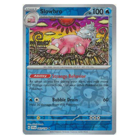 Slowbro : SCARLET & VIOLET BASE (Reverse holo) - 043/198