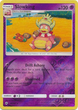 Slowking : BURNING SHADOWS (Reverse holo) - 48/147 - Lockett Labs UK