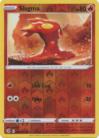 Slugma : FUSION STRIKE (Reverse holo) - 034/264 - Lockett Labs UK