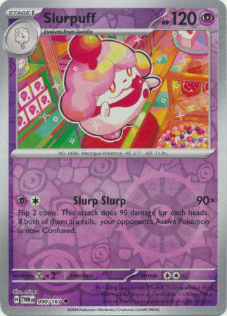 Slurpuff : TWILIGHT MASQUERADE (Reverse holo) - 090/167 - Lockett Labs UK