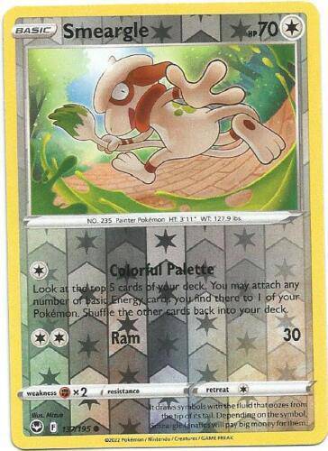 Smeargle : SILVER TEMPEST (Reverse holo) - 137/195 - Lockett Labs UK