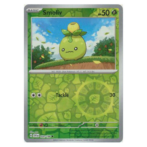 Smoliv : SCARLET & VIOLET BASE (Reverse holo) - 020/198