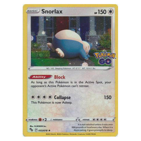 Snorlax : ALTERNATE PROMO (Holo) - 055/078