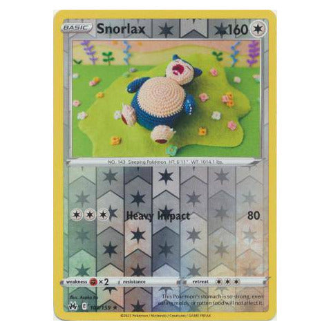 Snorlax : CROWN ZENITH (Reverse holo) - 109/159