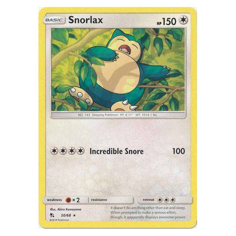 Snorlax : HIDDEN FATES - 50/68