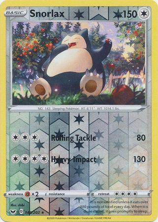 Snorlax : SWORD & SHIELD BASE (Reverse holo) - 140/202