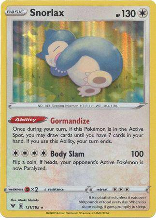 Snorlax : VIVID VOLTAGE (Holo) - 131/185 - Lockett Labs UK