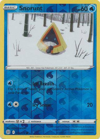 Snorunt : BRILLIANT STARS (Reverse holo) - 034/172