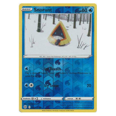 Snorunt : BRILLIANT STARS (Reverse holo) - 034/172