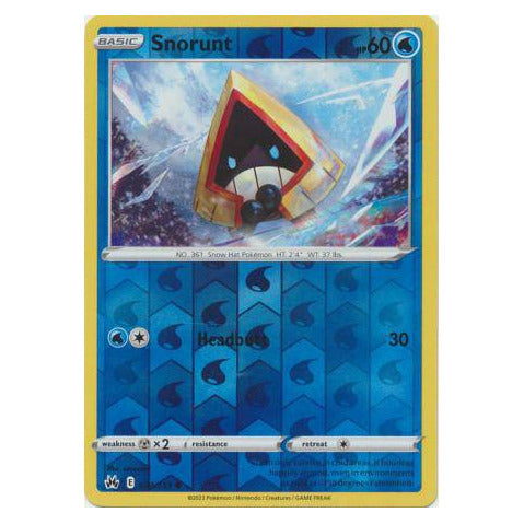 Snorunt : CROWN ZENITH (Reverse holo) - 034/159
