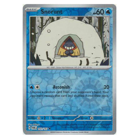 Snorunt : TWILIGHT MASQUERADE (Reverse holo) - 051/167