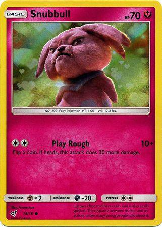 Snubbull : DETECTIVE PIKACHU (Holo) - 15/18 - Lockett Labs UK