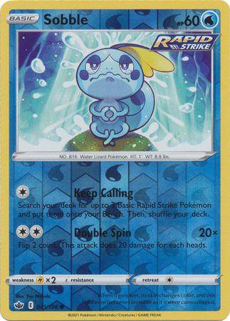 Sobble : CHILLING REIGN (Reverse holo) - 041/198 - Lockett Labs UK