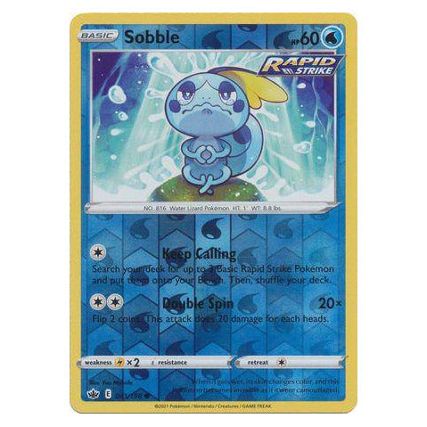 Sobble : CHILLING REIGN (Reverse holo) - 041/198