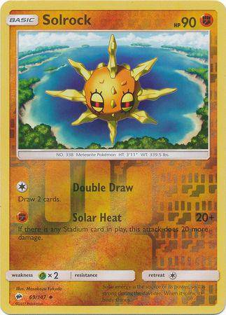 Solrock : BURNING SHADOWS (Reverse holo) - 69/147