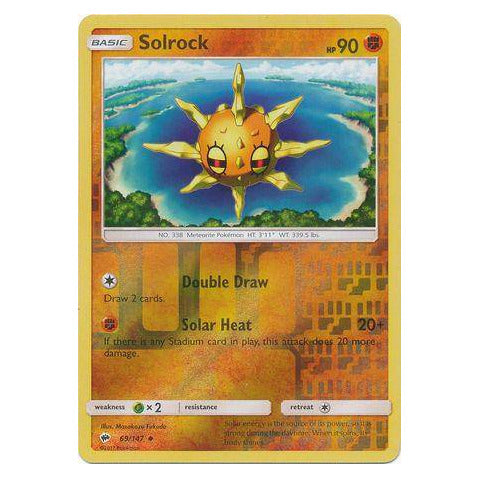 Solrock : BURNING SHADOWS (Reverse holo) - 69/147