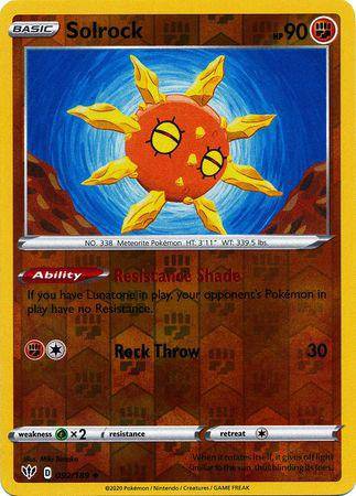 Solrock : DARKNESS ABLAZE (Reverse holo) - 092/189