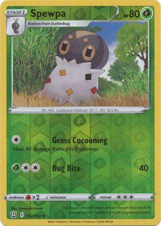 Spewpa : BATTLE STYLES (Reverse holo) - 012/163 - Lockett Labs UK