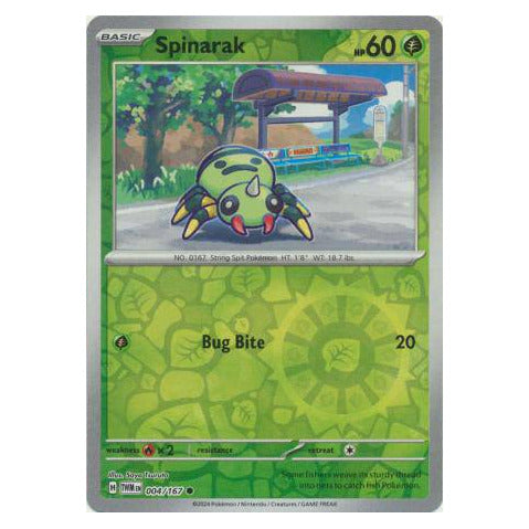 Spinarak : TWILIGHT MASQUERADE (Reverse holo) - 004/167