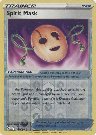 Spirit Mask : EVOLVING SKIES (Reverse holo) - 160/203 - Lockett Labs UK
