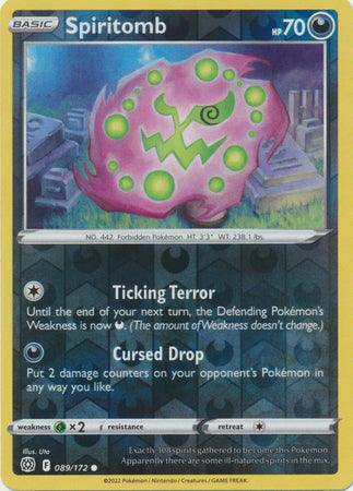 Spiritomb : BRILLIANT STARS (Reverse holo) - 089/172