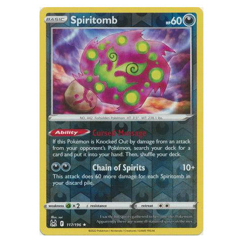 Spiritomb : LOST ORIGIN (Reverse holo) - 117/196