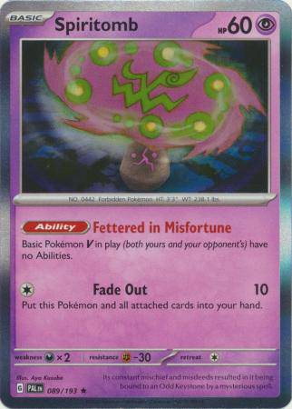 Spiritomb : PALDEA EVOLVED (Holo) - 089/193 - Lockett Labs UK