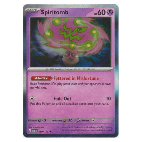 Spiritomb : PALDEA EVOLVED (Holo) - 089/193