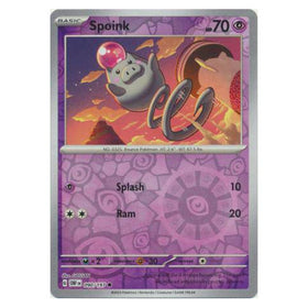 Spoink : OBSIDIAN FLAMES (Reverse holo) - 090/197