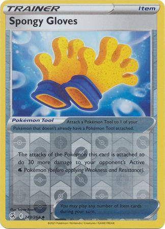 Spongy Gloves : FUSION STRIKE (Reverse holo) - 243/264 - Lockett Labs UK