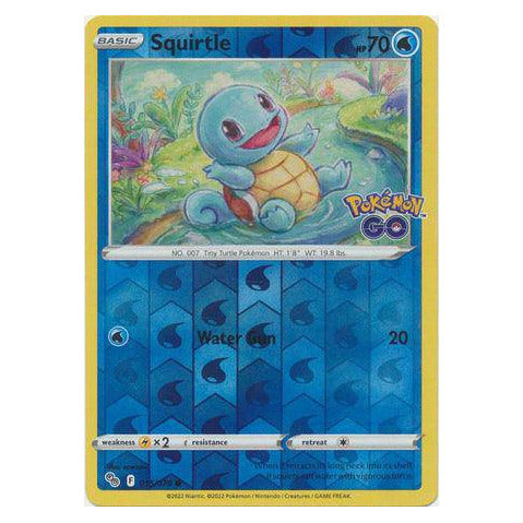 Squirtle : POKEMON GO! (Reverse holo) - 015/078