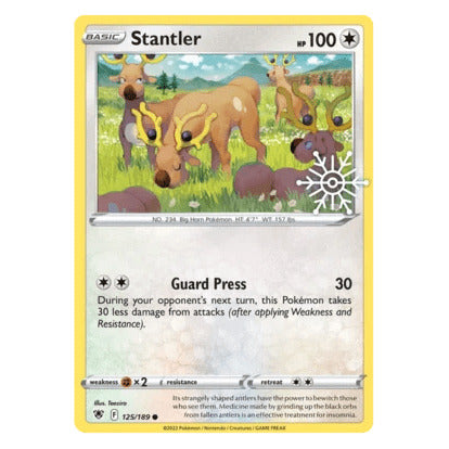 Stantler : PROMO (Holo) (Snowflake Stamp) (Sealed) - 125/189