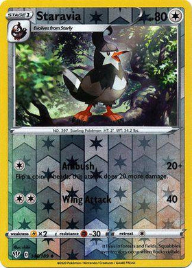 Staravia : DARKNESS ABLAZE (Reverse holo) - 146/189 - Lockett Labs UK