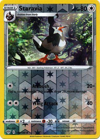 Staravia : DARKNESS ABLAZE (Reverse holo) - 146/189