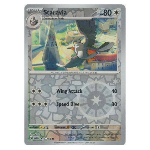 Staravia : SCARLET & VIOLET BASE (Reverse holo) - 149/198