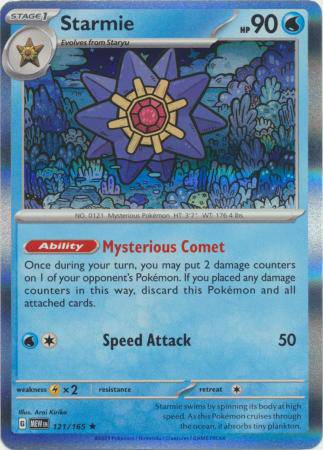 Starmie : 151 (Holo) - 121/165 - Lockett Labs UK