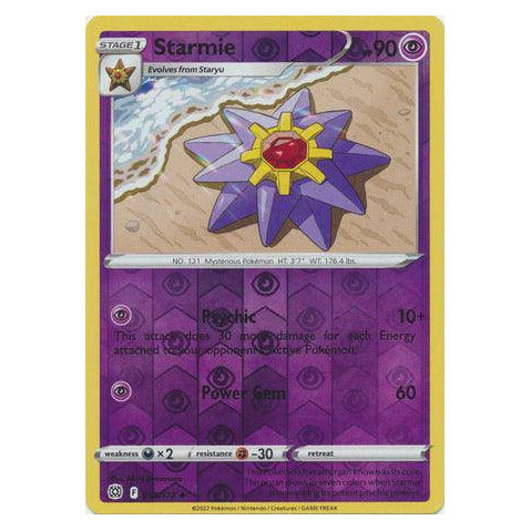 Starmie : BRILLIANT STARS (Reverse holo) - 055/172