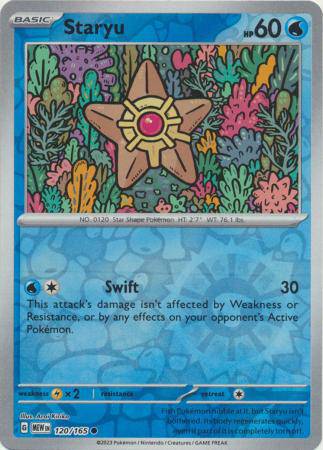 Staryu : 151 (Reverse holo) - 120/165