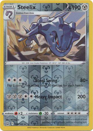 Steelix : BATTLE STYLES (Reverse holo) - 099/163 - Lockett Labs UK