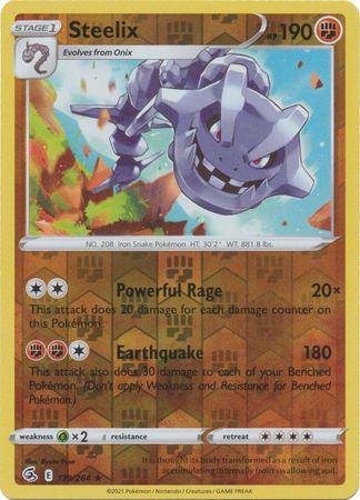 Steelix : FUSION STRIKE (Reverse holo) - 139/264 - Lockett Labs UK