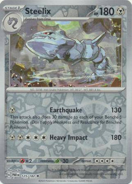Steelix : PARADOX RIFT (Reverse holo) - 125/182