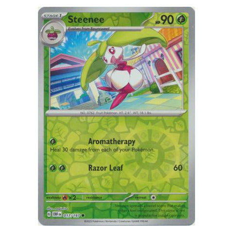 Steenee : OBSIDIAN FLAMES (Reverse holo) - 017/197